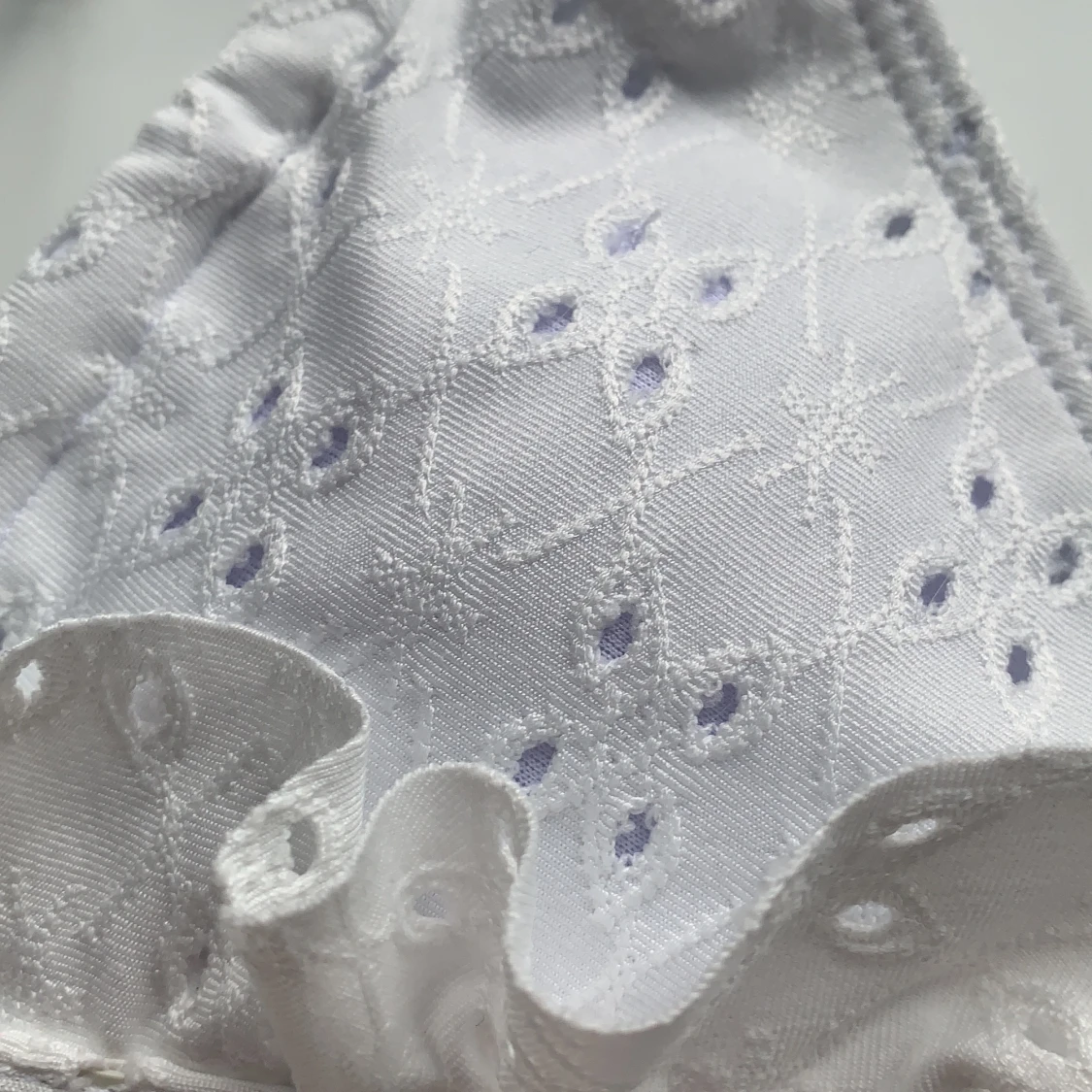 Blommig vit bikini - 91