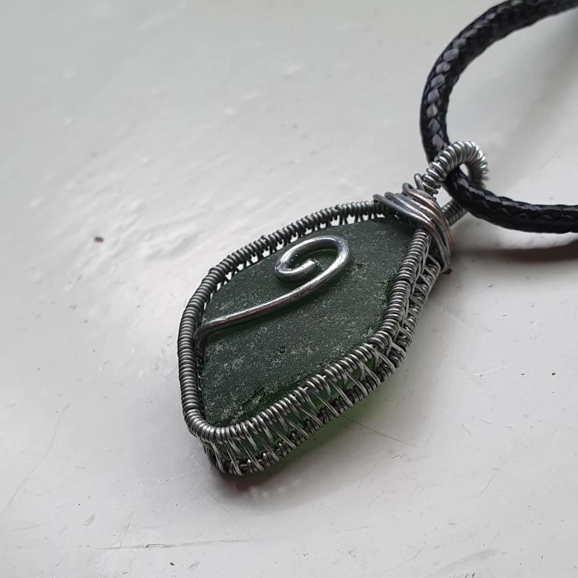 Strandglas halsband - 90