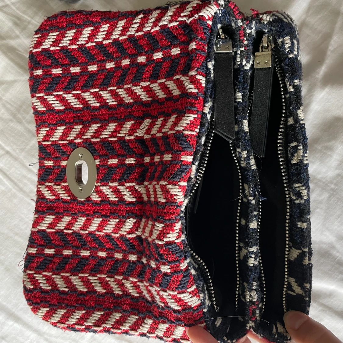 Väska stickad / virkad  - 90