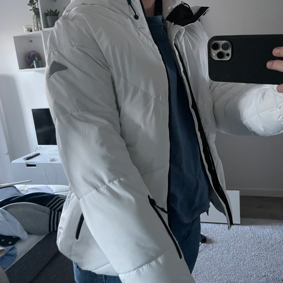 Vit vinterjacka  - 91