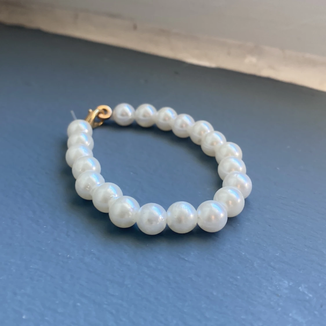 Jätte fint vitt armband - 90