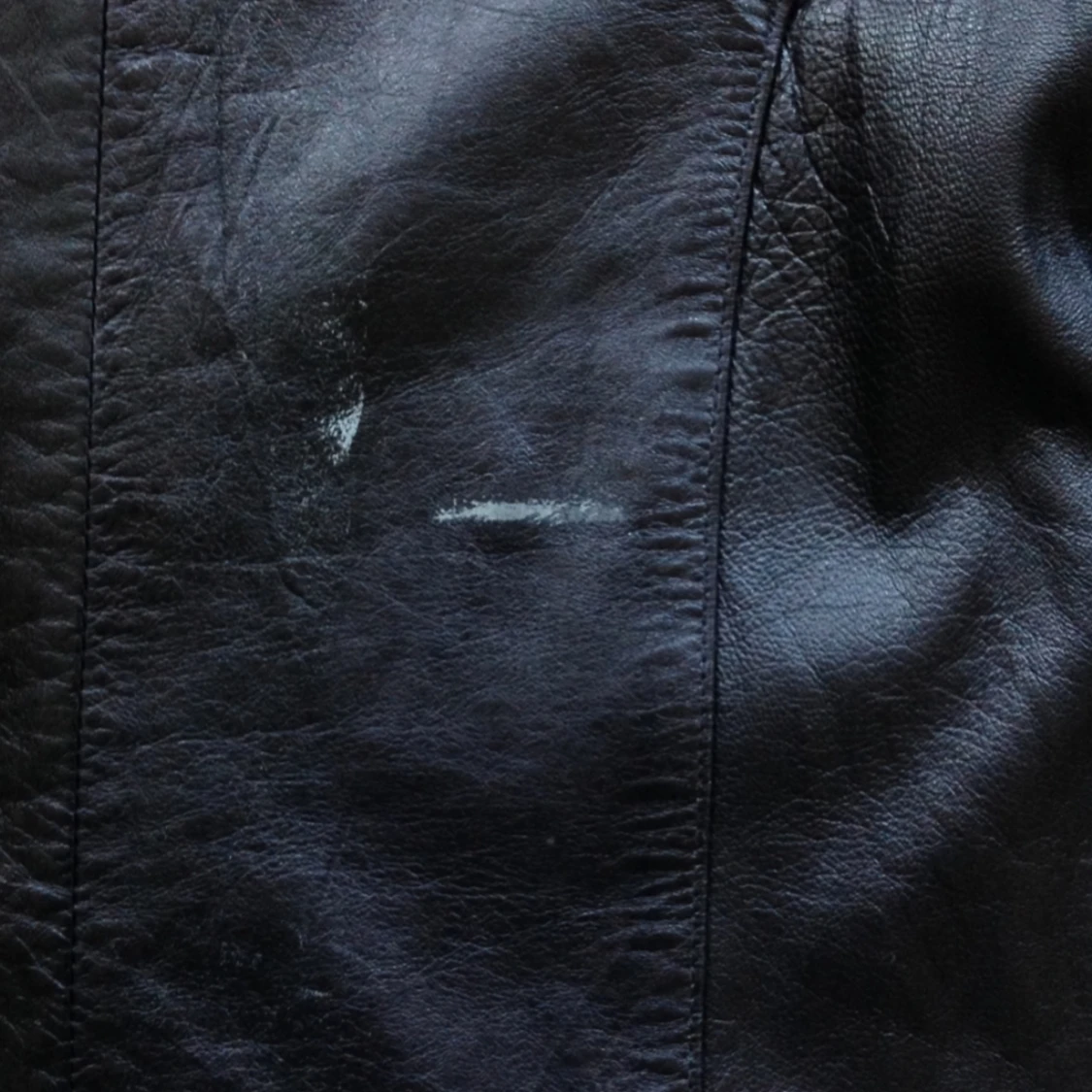 Svart läderjacka - 91