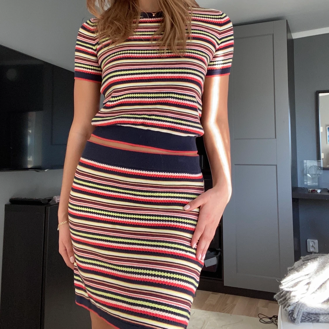 Kjol och t-shirt - 90