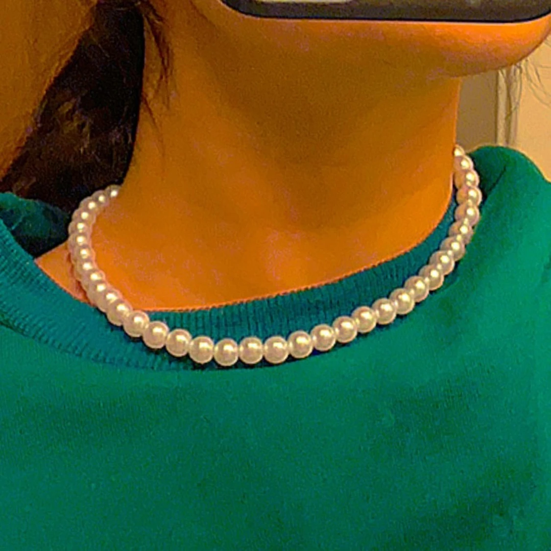 Pärlhalsband 🤍 - 90