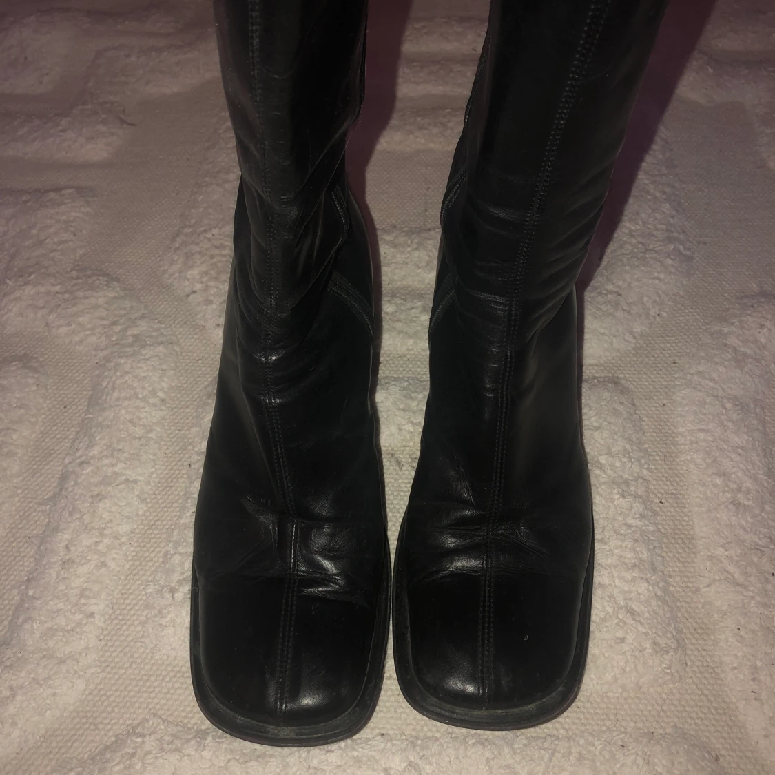 Black Leather Boots - 91