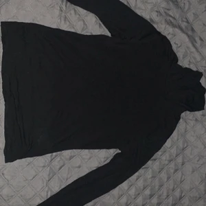 Långärmad svart tröja med hög hals - Storleken på denna plagget är M, använde denna plagget 2 gånger så den är väldigt ny, jag köpte den för ett år sen. Köpte den för 199kr och säljer den för 120kr