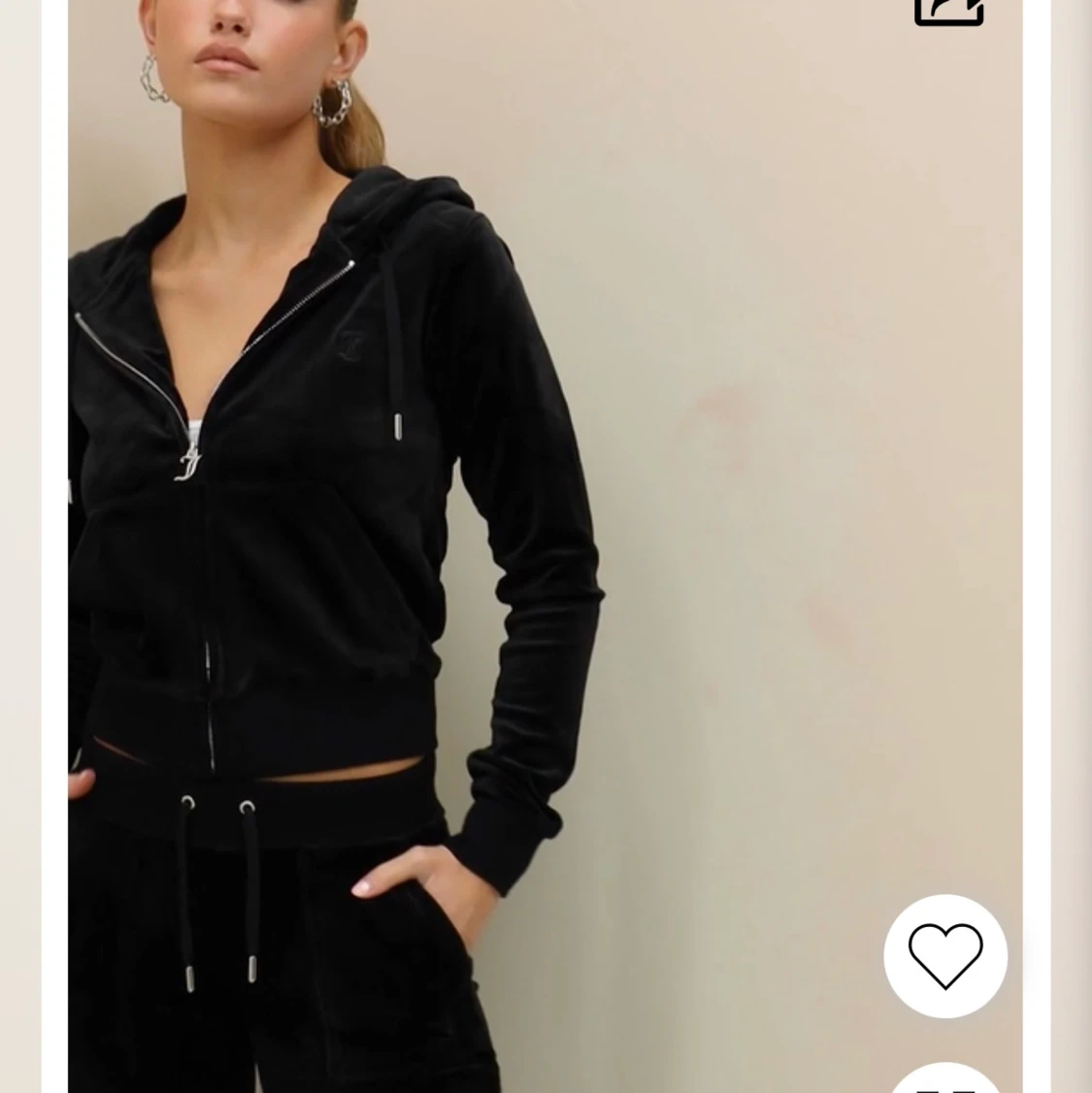 Juicy couture tröja svart i storlek S - 90