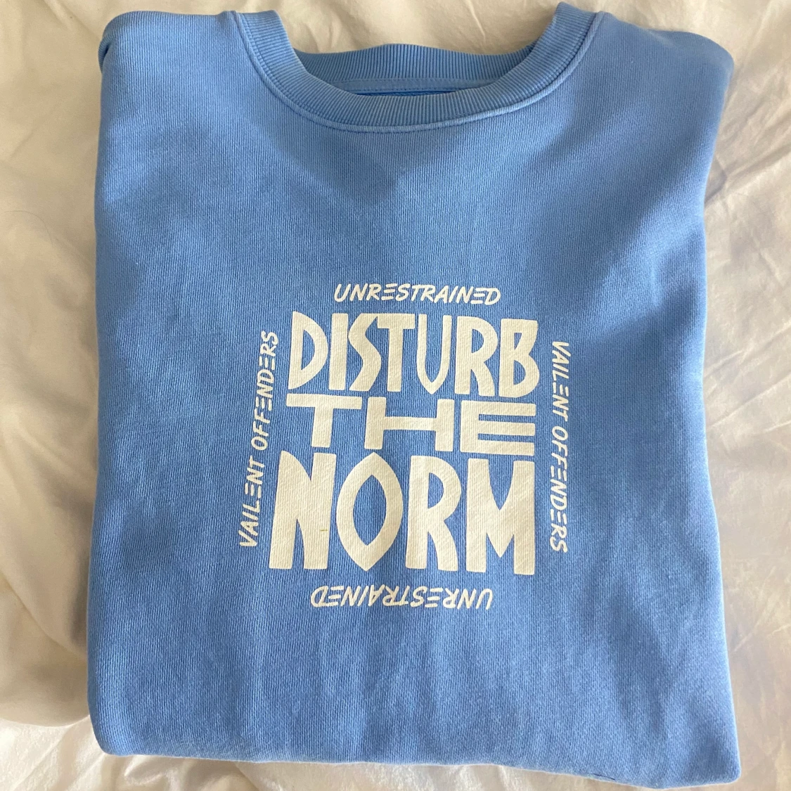 Sweatshirt med tryck 