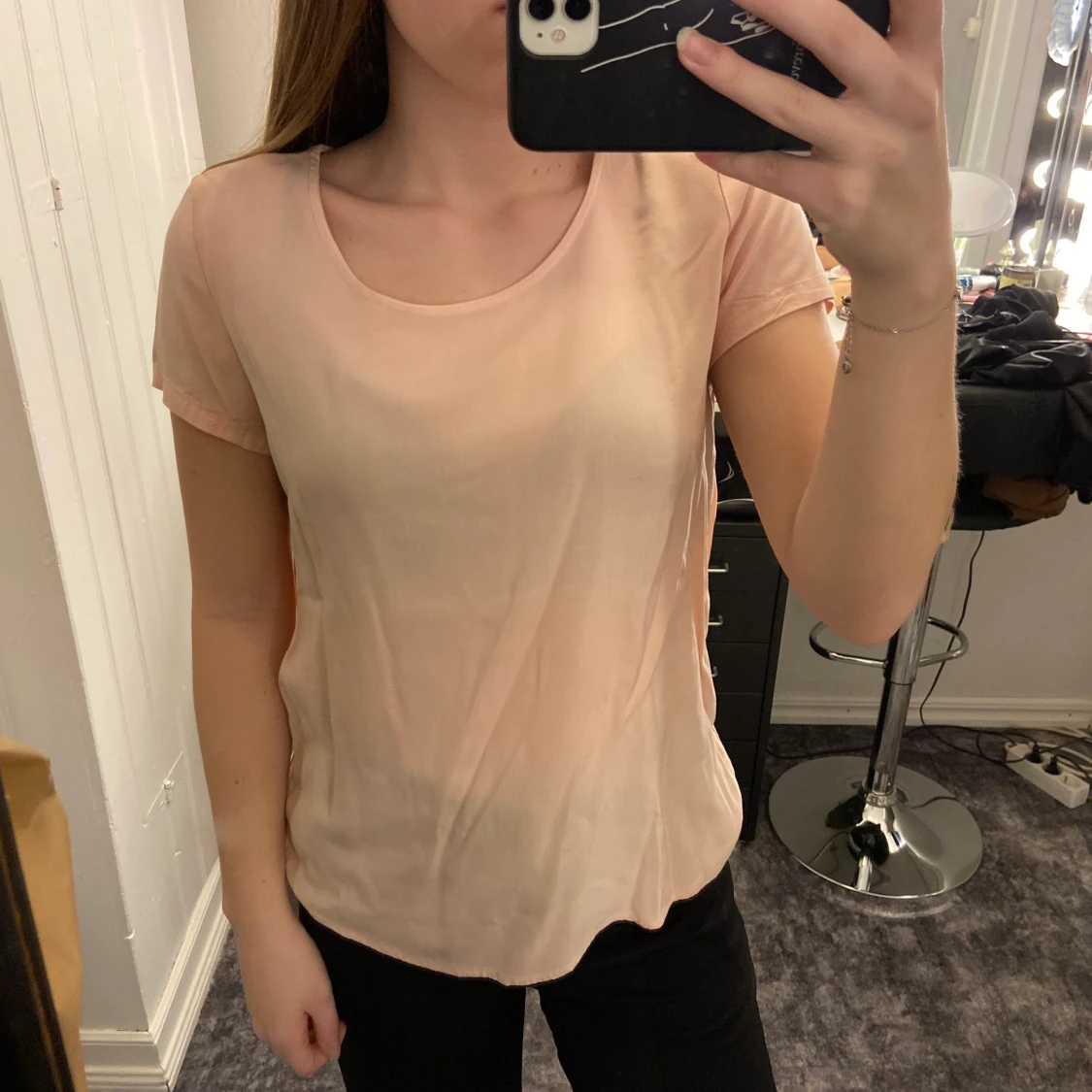 Ljusrosa finare t-shirt