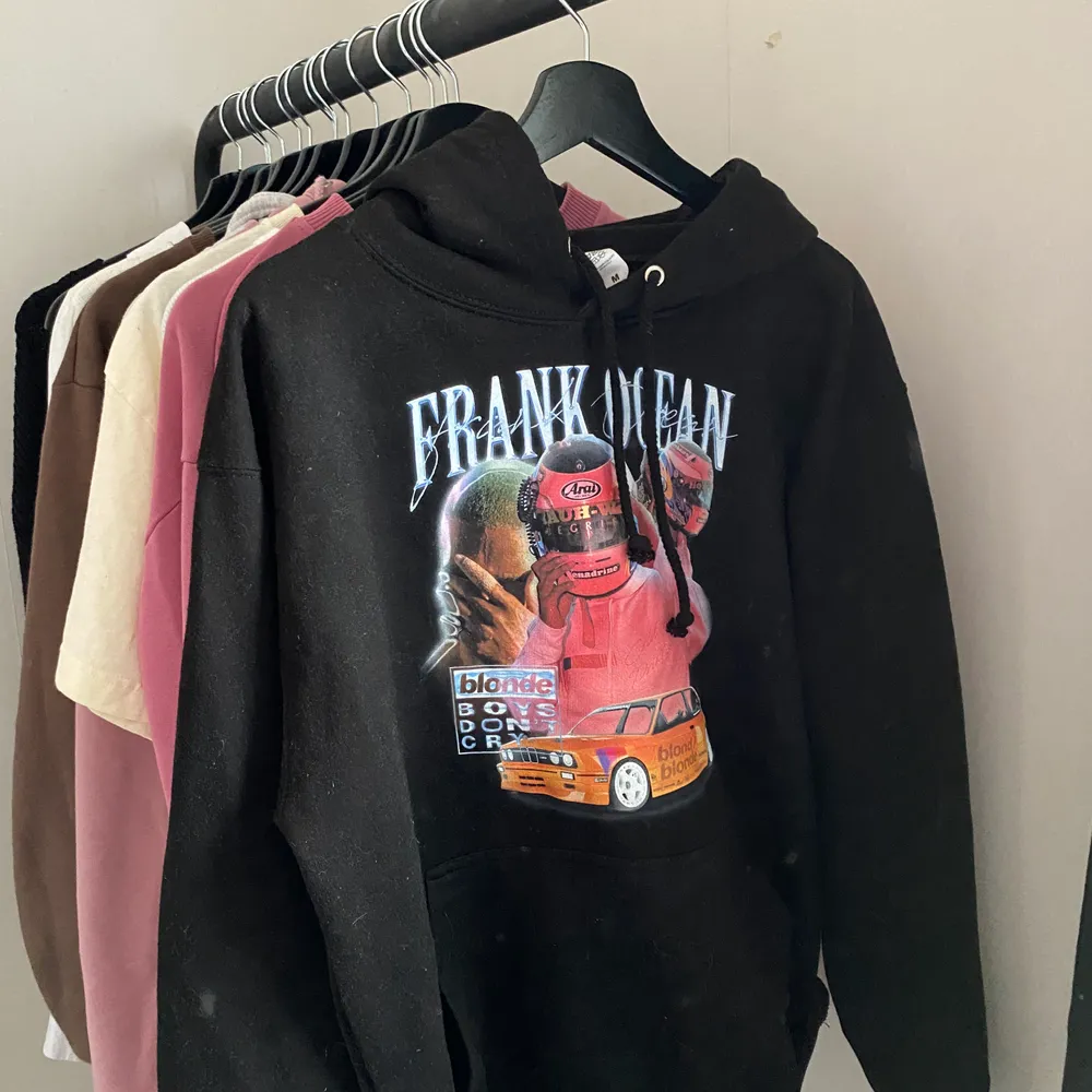 Säljer denna fina Frank Ocean hoodie 💘🧸 köpt här på Plick för ca 600/700 tror jag, jättefint skick! Buda från 300 eller köp direkt för 500. skriv privat för frågor! ✨🤍 (OBS bud är exklusive frakten). Hoodies.