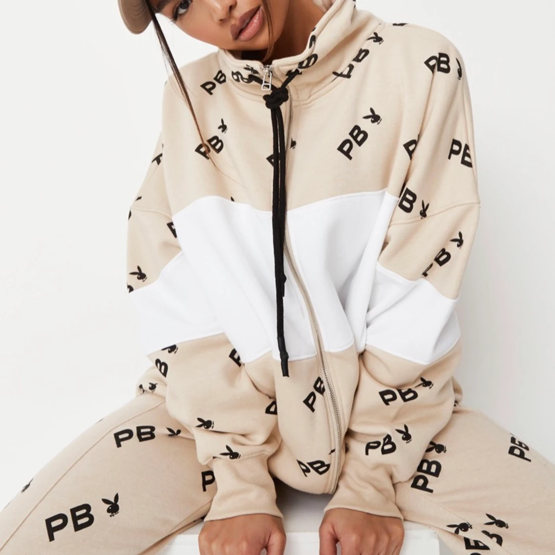 Missguided x Playboy oversized zip hoodie  - 91