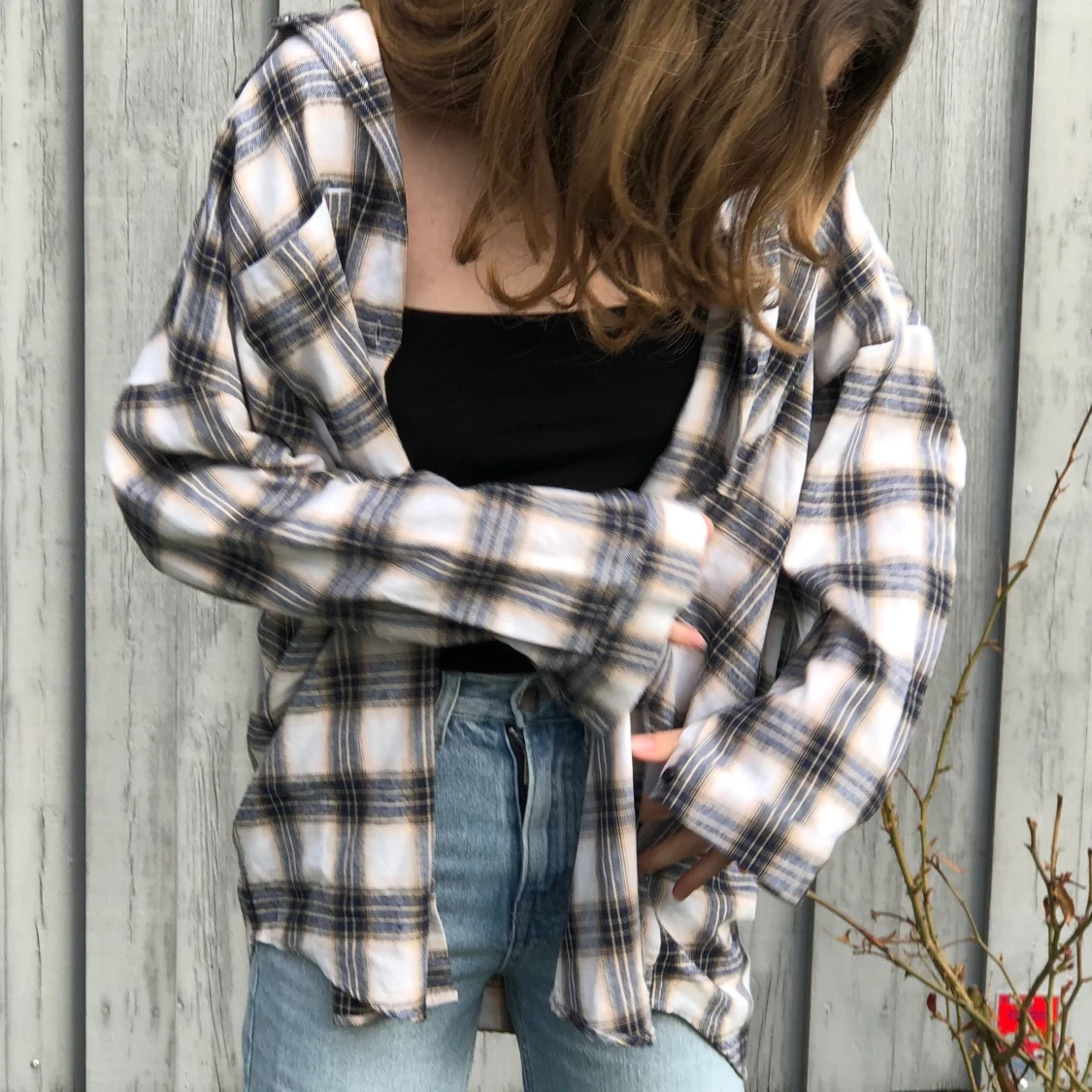 Beige rutig Flanell✨ - 24