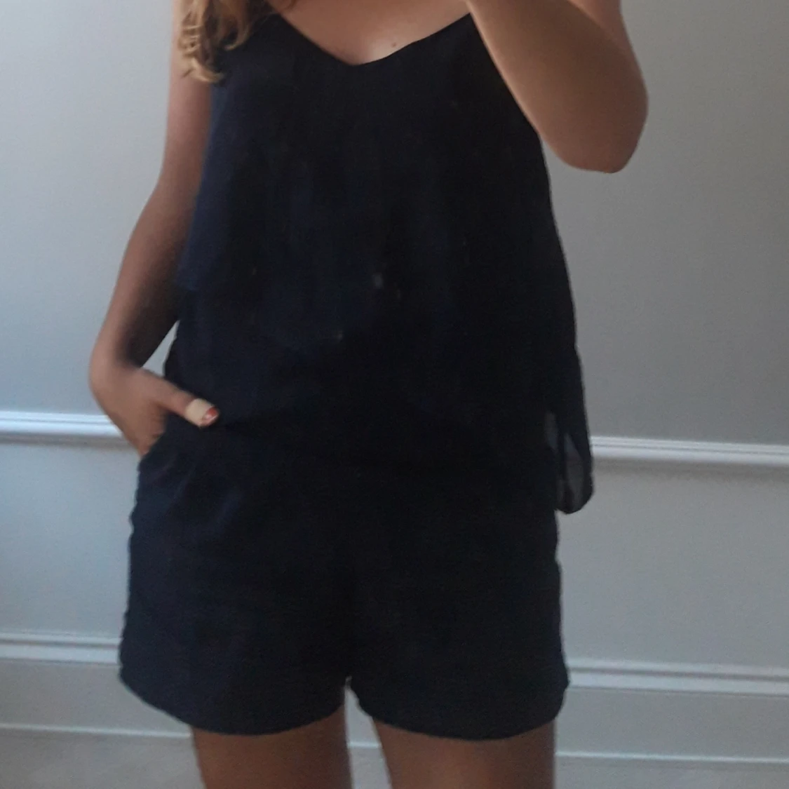 Blå Only linne - 90