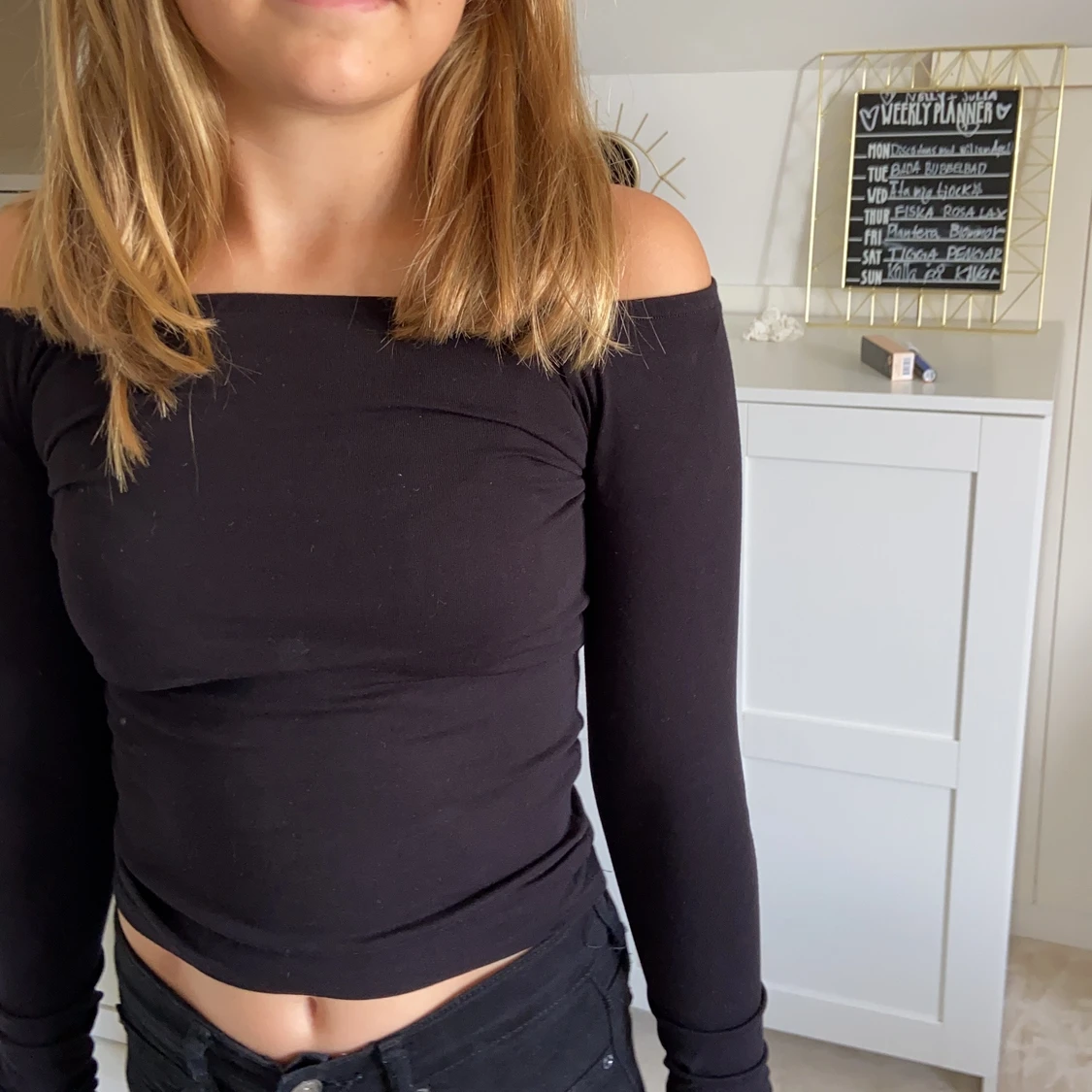 Svart långärmad tröja