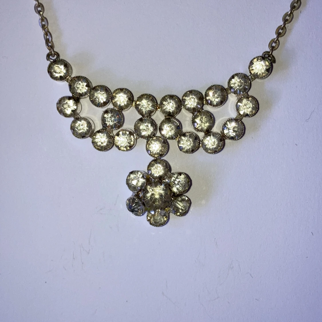 Silver halsband - 90