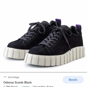 eytys odessa - Eytys Odessa suede black i storlek 39! Använda 1 gång och är så gott som nya. Dustbag, äktenhetsbevis samt låda finns med.  Nypris 1800