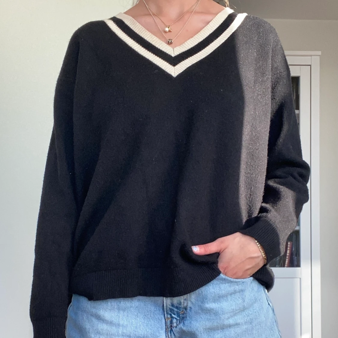 Oversized stickad  - 90