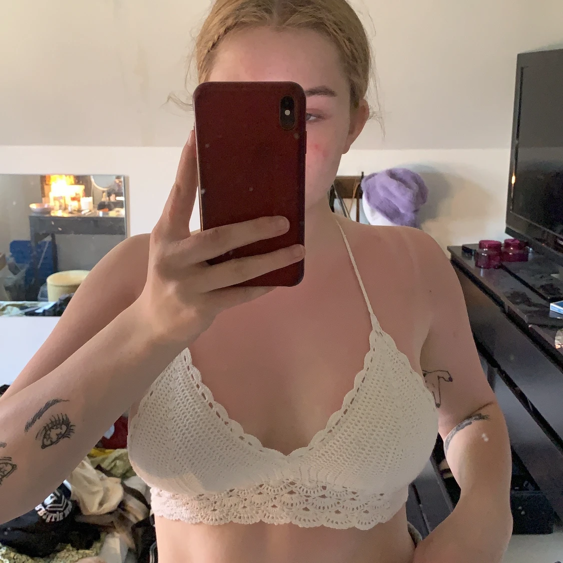 Virkad topp från HM