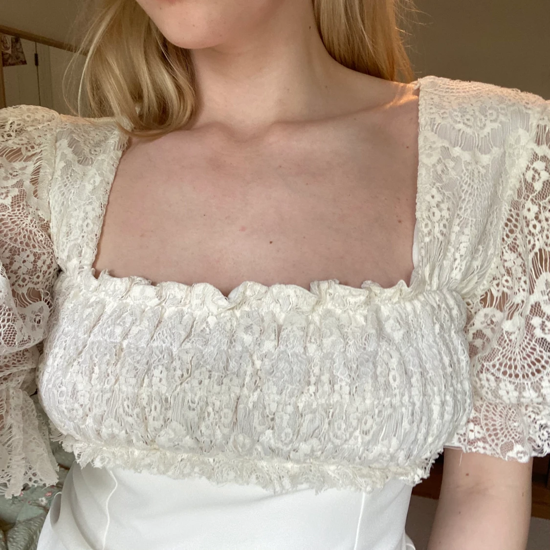 Sommar/student klänning med spets - 90