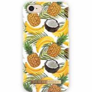 iPhone skal - Säljer detta iPhoneskalet som är i fint skick. Passar 6/6S/7/8. Färgglatt med bananer, ananaser, cocosnötter och blad på.                                     Köparen står för frakten!