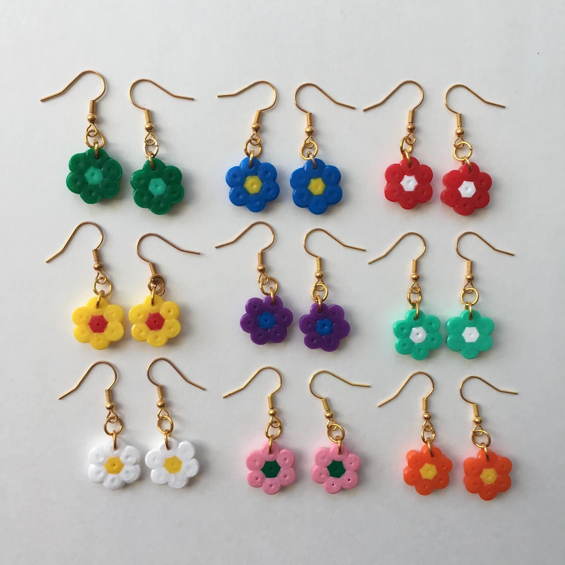 Egengjorda blomörhängen 🌸