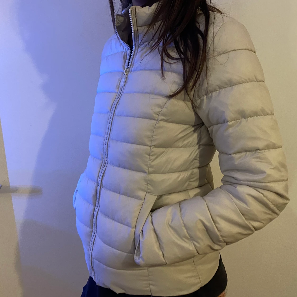 Beige dunjacka  - 90