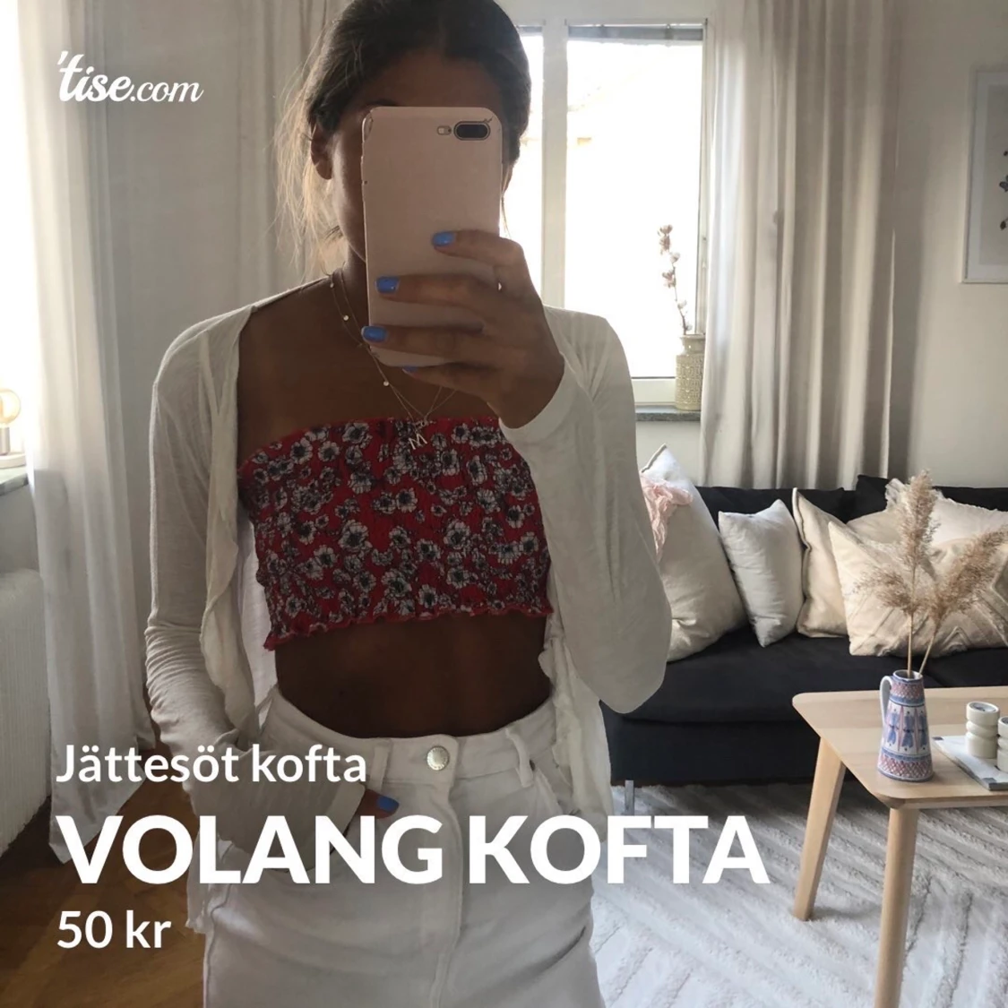 Jättesöt volangkofta 