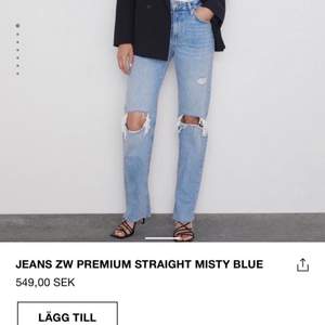 Jättefina slutsålda zara jeans som ej säljs längre, säljer då dem är förstora för mig då jag är 162cm och har vanligtvis 34-36. köptes för 549 kr. Buda i komentarerna startpris 200kr