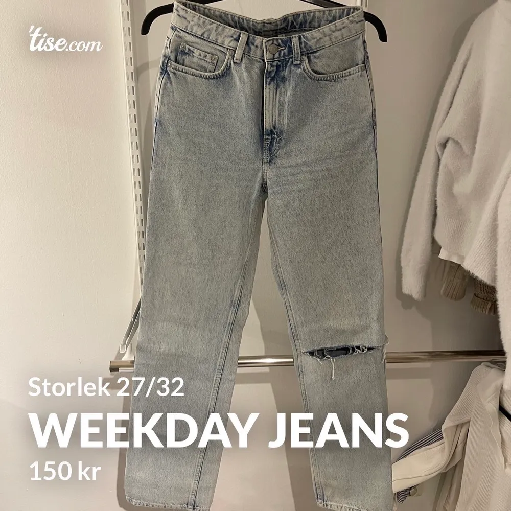 Weekday jeans som knappt använda. Storlek 27/32. Jeans & Byxor.