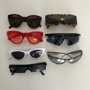 Solglasögon - Säljer solglasögon som alla är i bra skick. Kan köpas var för sig för 50kr eller alla för 300kr. Köpare står för frakt. 
