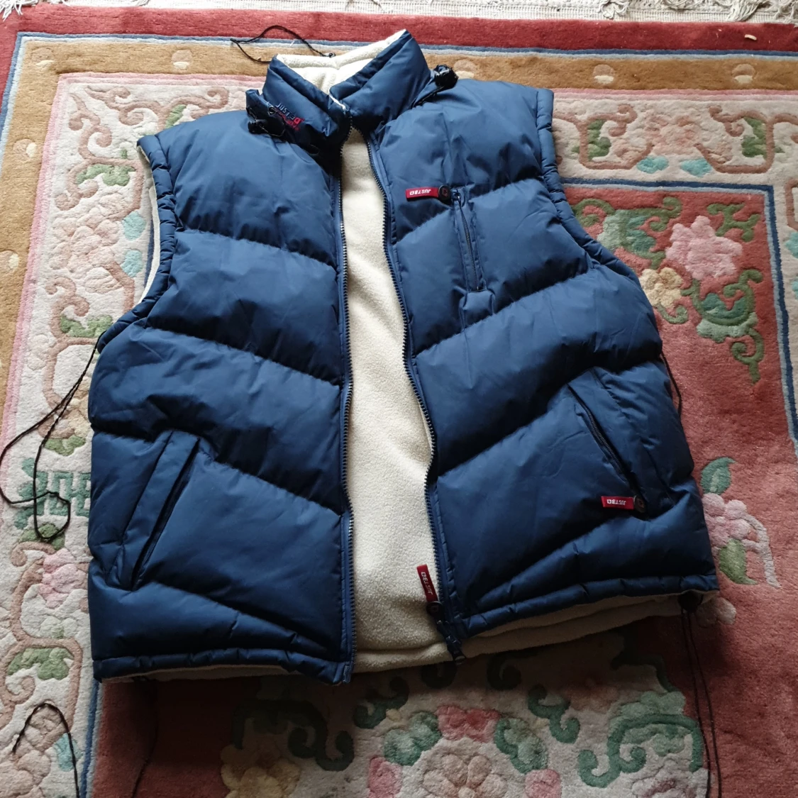 Vändbar unisex väst med fleese - 91