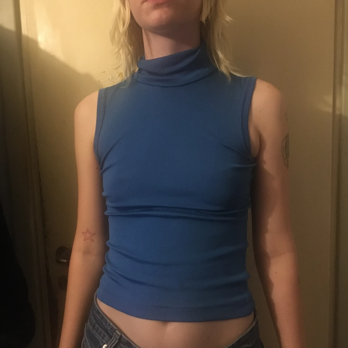 Blått pololinne  - 90