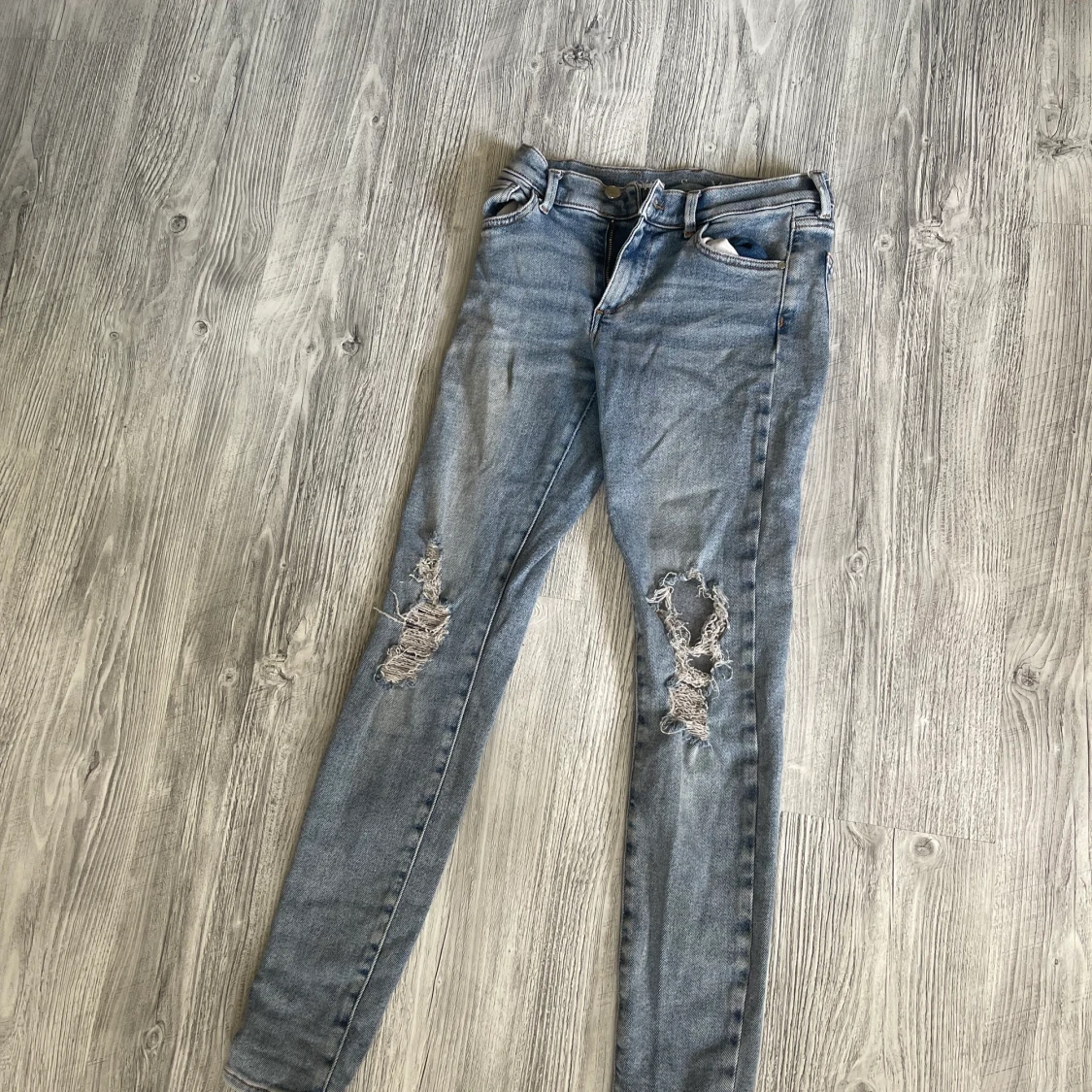 Blåa jeans