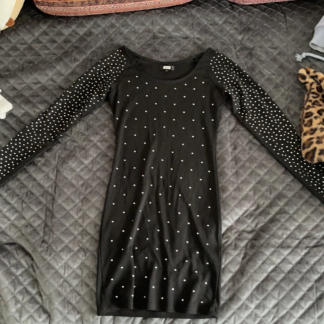 Tight black dress early 2000s