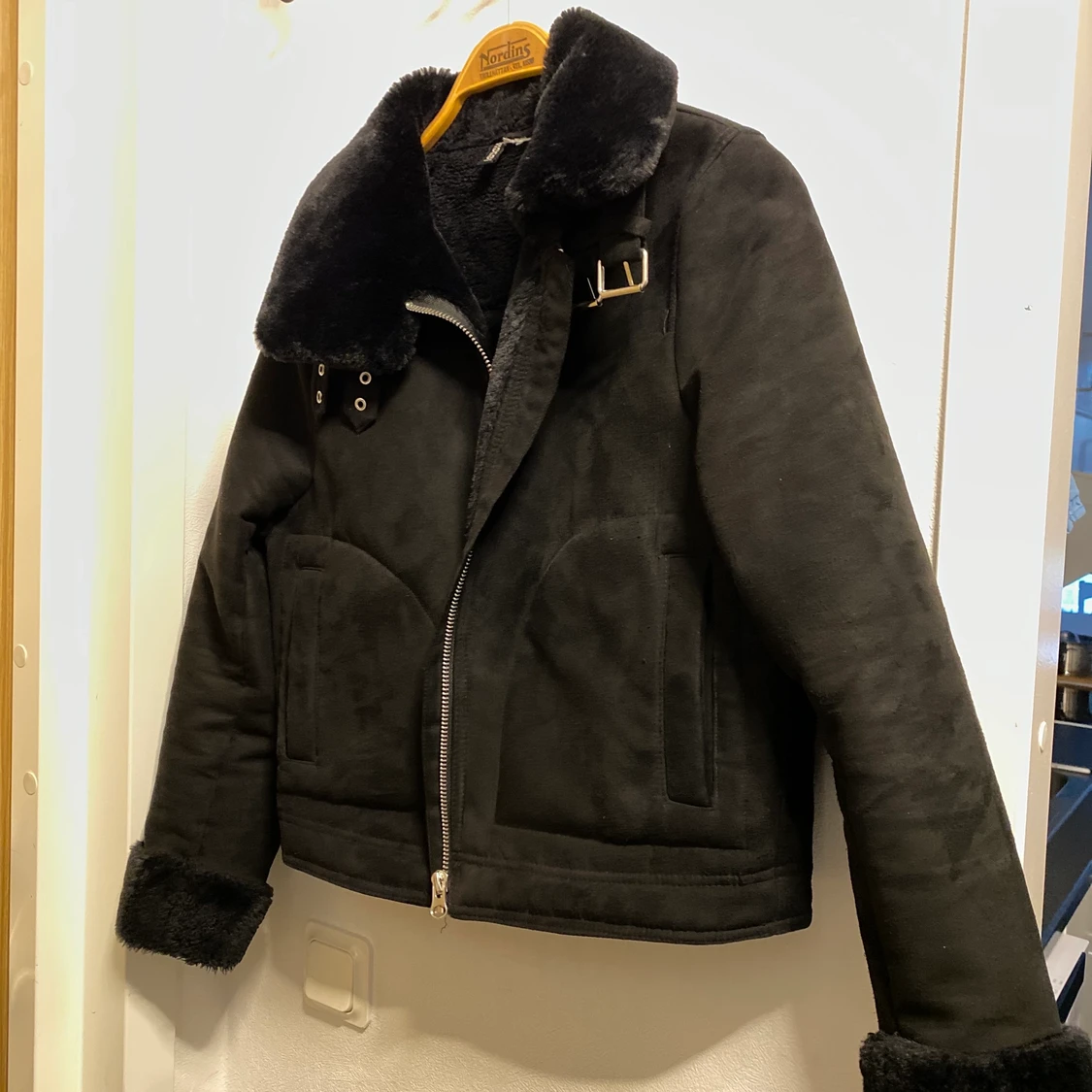 Svart mocka jacka - 90