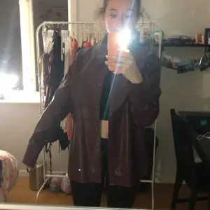 Size 38 Gina tricot maroon feaux leather shirt jacket bought in 2020 and worn twice   