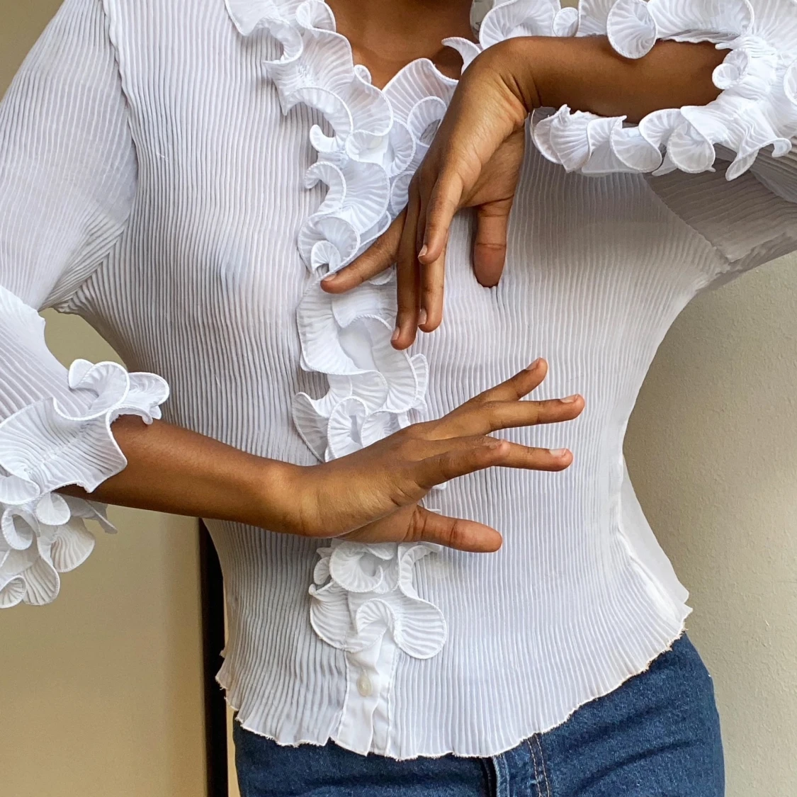 Vintage tröja med artsy design