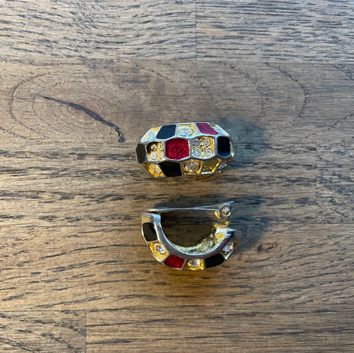 Vintage clips-örhängen🤎 - 90