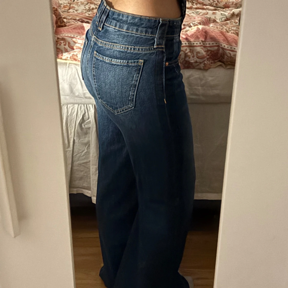 Blå bootcut jeans - 1