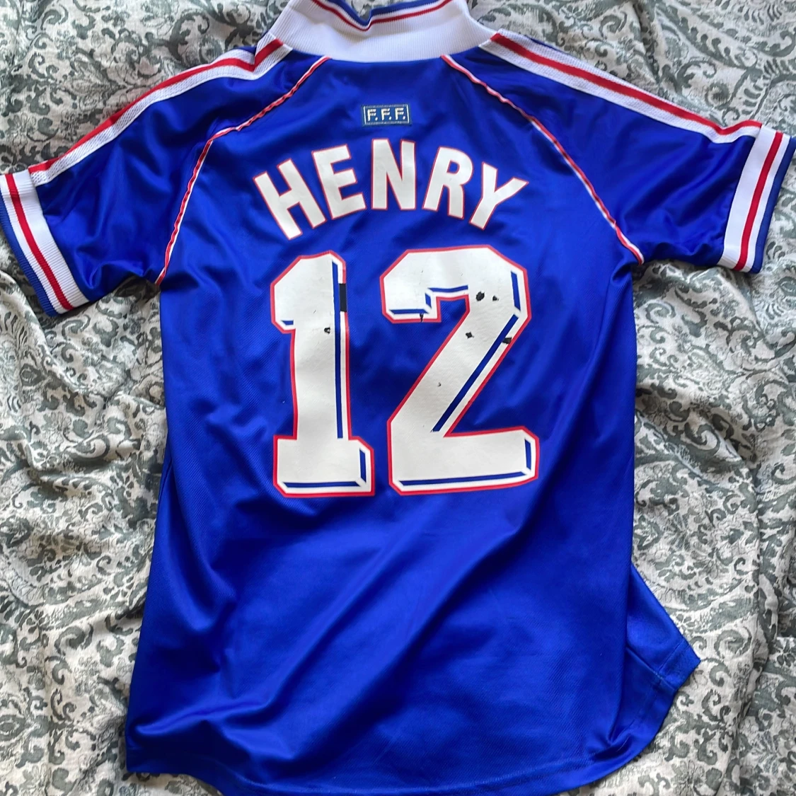 Frankrike fotbollströja VM 1998 Henry 12 - 1