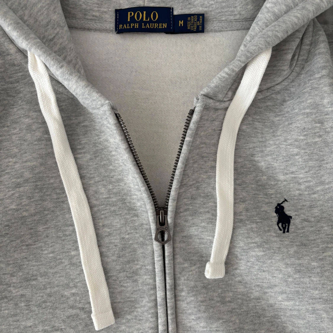 Grå zip hoodie från Polo Ralph Lauren - 2