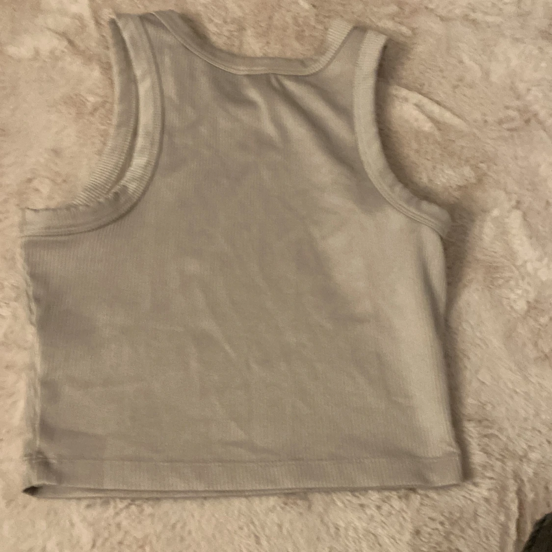 Vit ribbad linnetopp från H&M Divided XS - 3