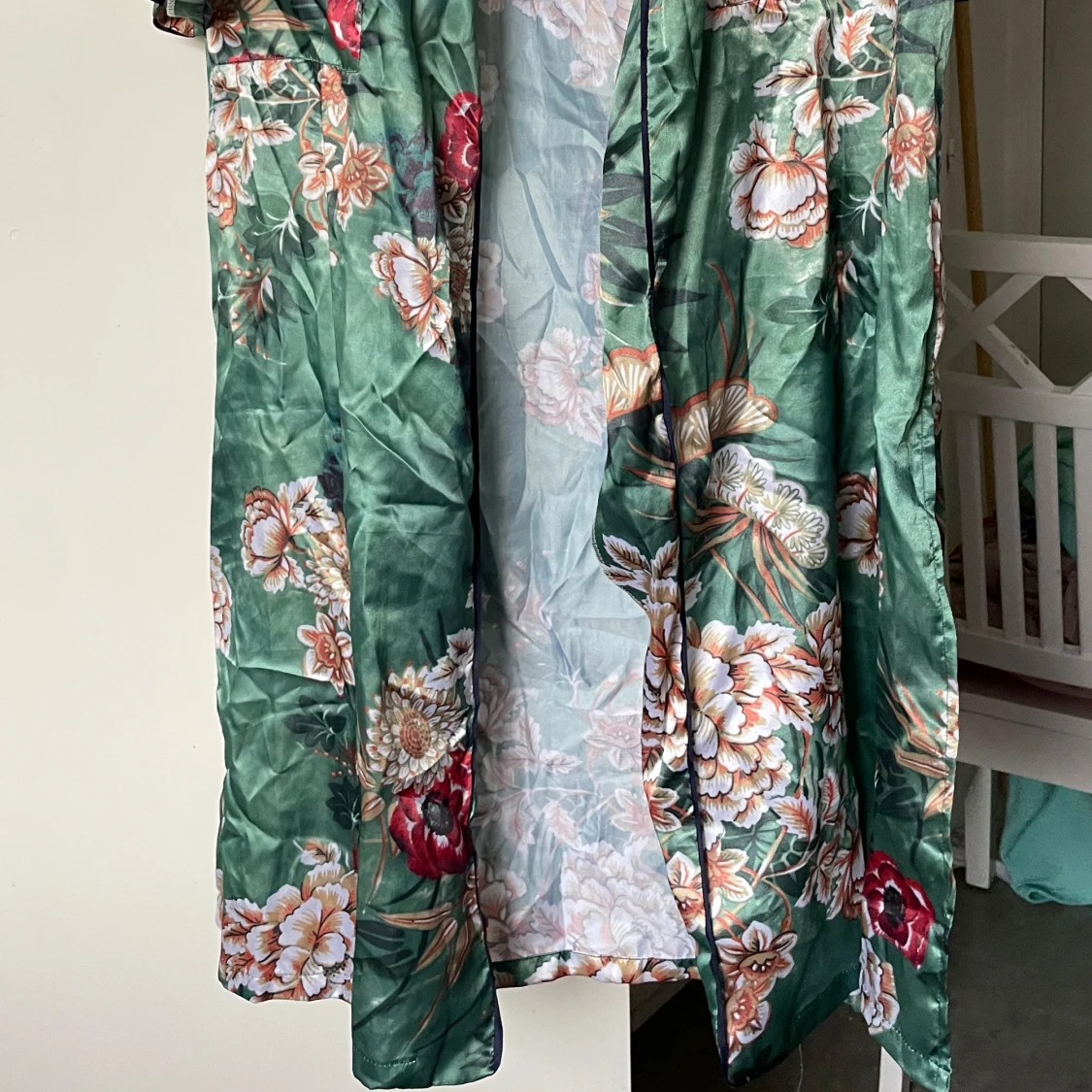 Grön blommig kimono  - 2
