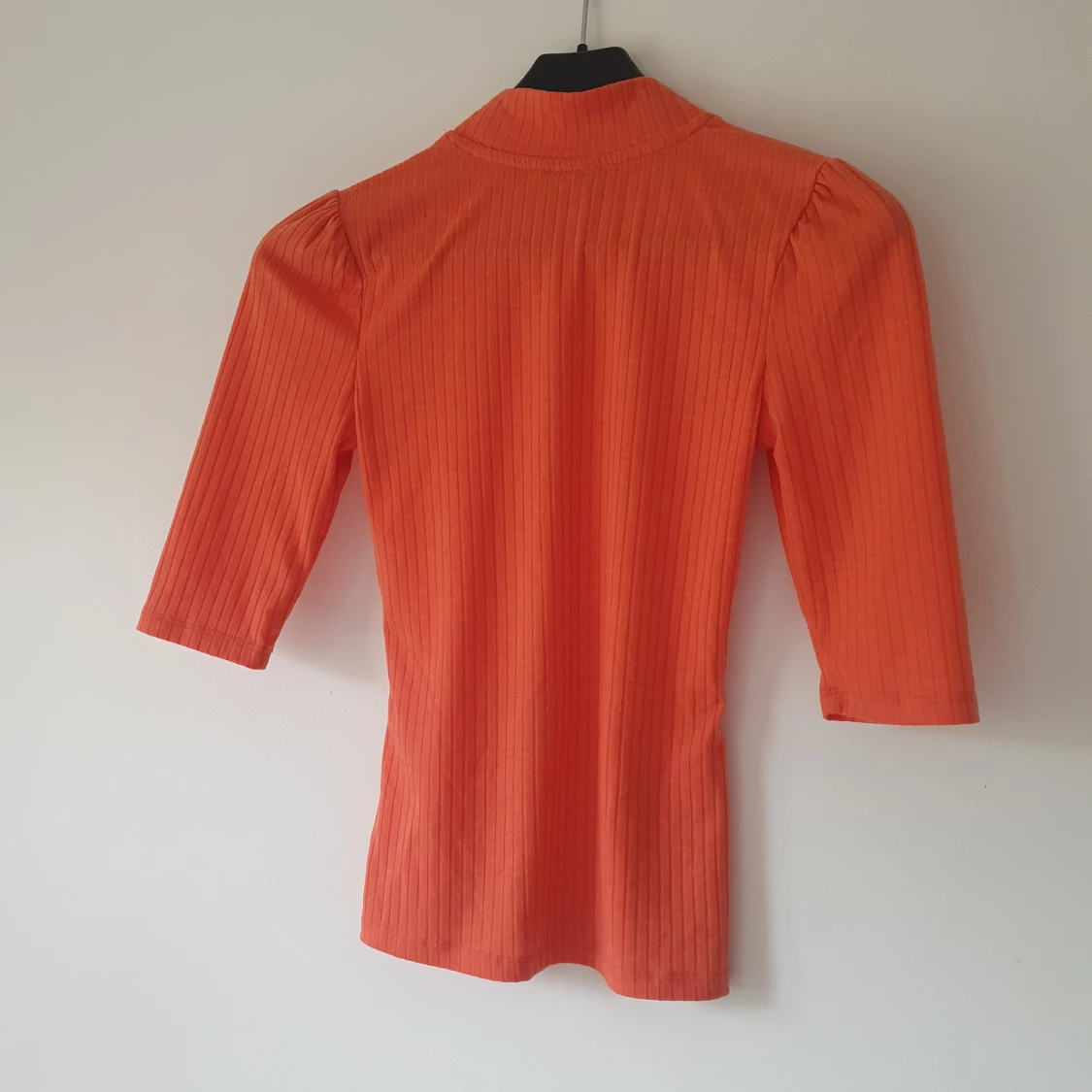 Ribbad orange topp från Lindex XS - 1