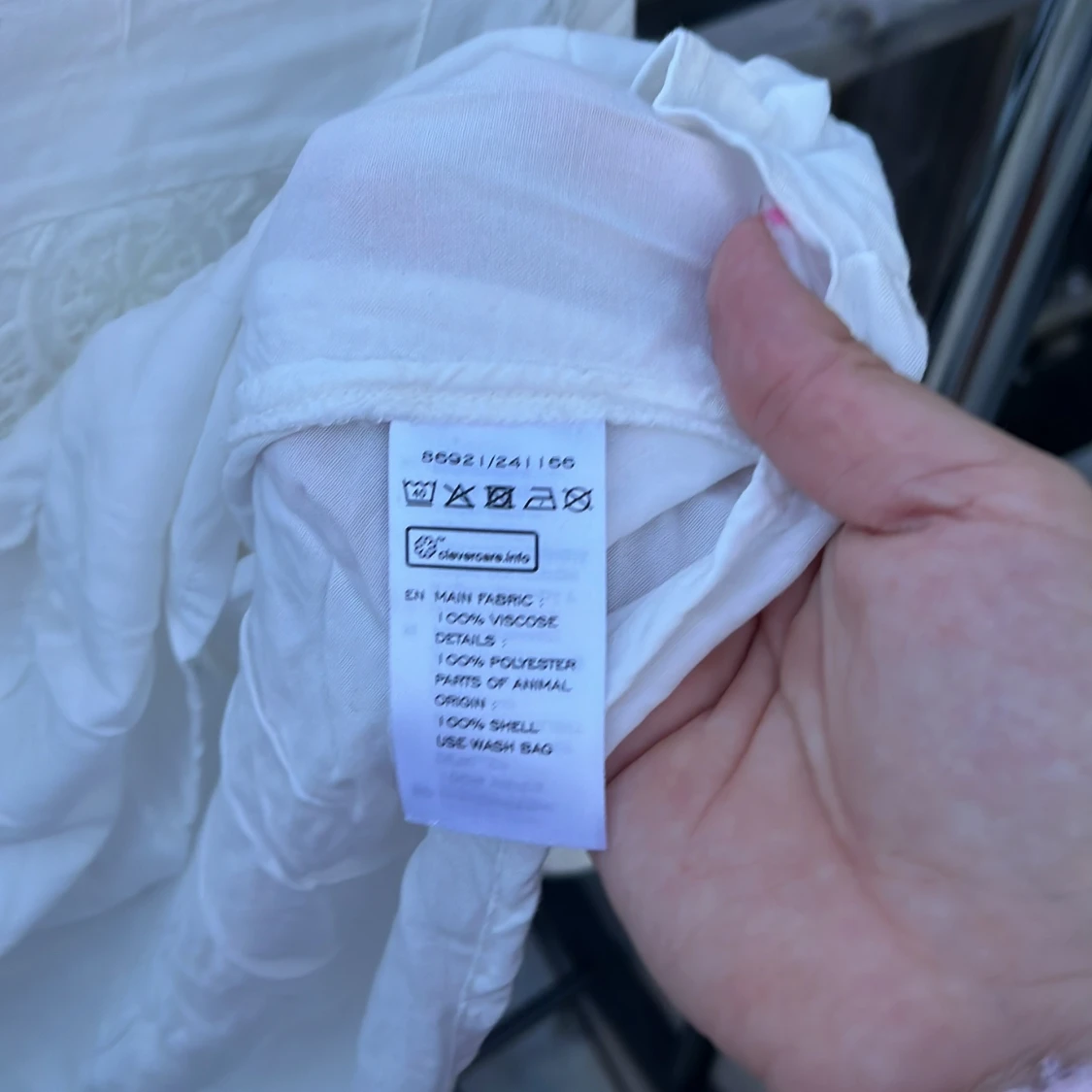 Vit blus med spetsdetaljer KappAhl - 3