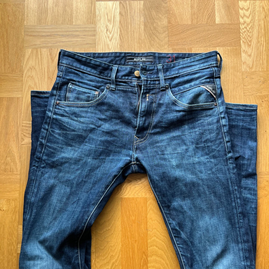 Mörkblå Replay Jeans - 1