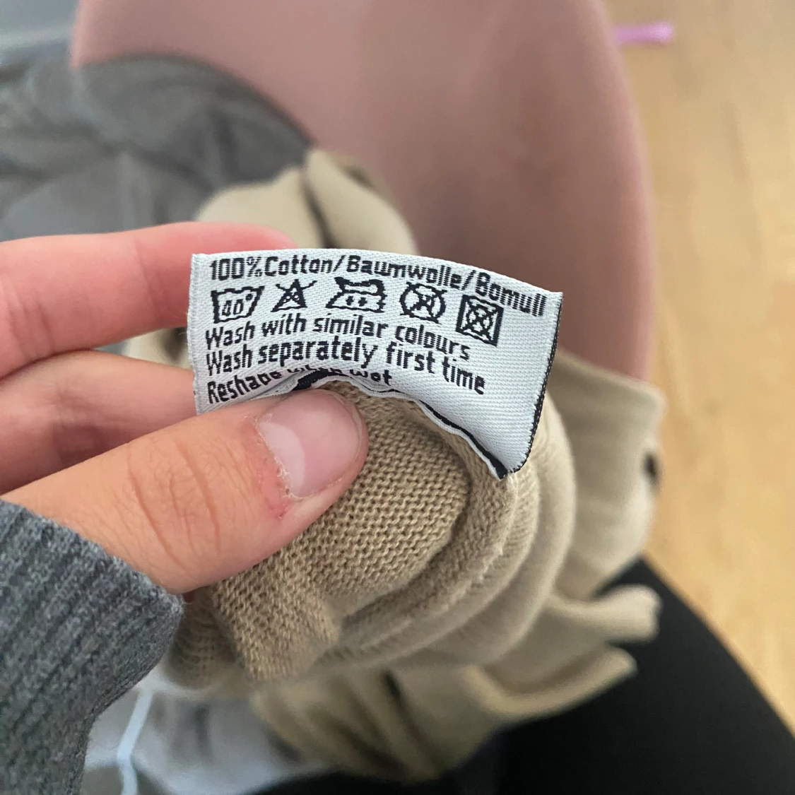 Beige långärmad tröja från Buxbom - 3