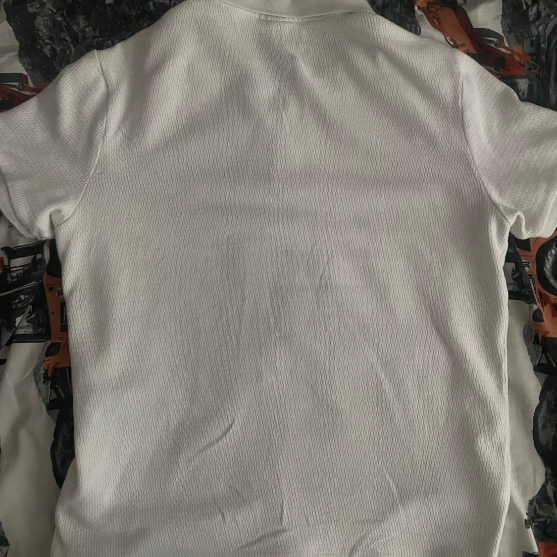 Vit pikétröja H&M slim fit - 4