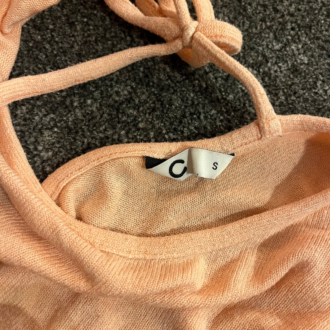 Ljusrosa långärmad tröja med knyt - 2