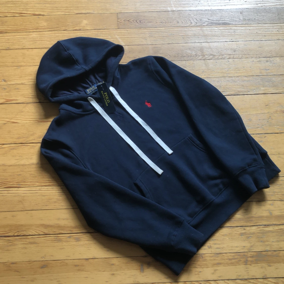Marinblå hoodie från Polo Ralph Lauren